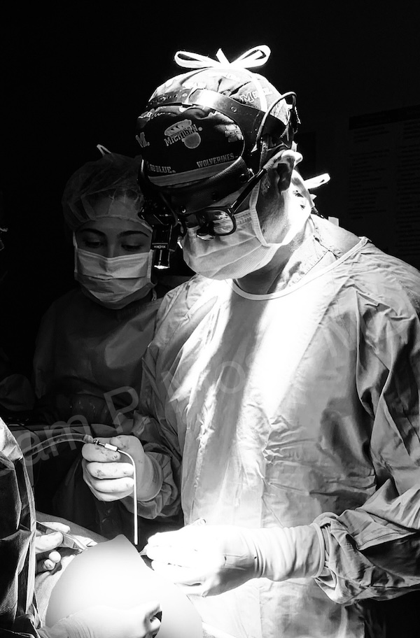 Dr. Sam Most in operating room